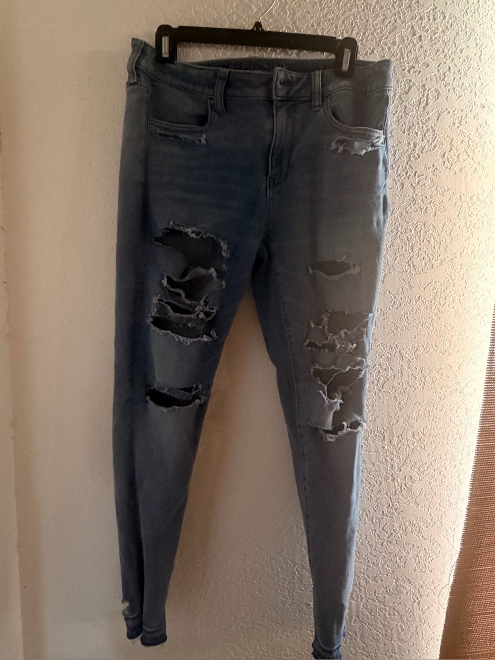 American Eagle Outfitters Blue Denim Super Stretch Jeggings